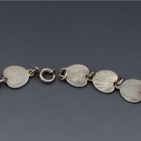 Eiler And Marloe Denmark Sterling Silver Shell Necklace